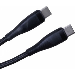 None Maxlife MXUC-08 cable USB-C - USB-C 1,0 m 60W black nylon