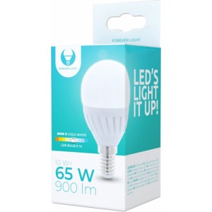 Telforceone LED bulb E14 G45 10W 230V 6000K 900lm ceramic Forever Light