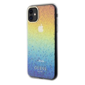 None Guess case for iPhone 11 GUHCN61HDECMI HC IML Faceted Mirror Disco Iridescent