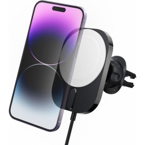 None Spigen car mount with charger ITM12W Onetap Pro 3 Magnetic Magsafe Vent Car Mount Wireless Charger black