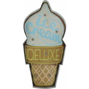 Telforceone RETRO Metal Sign LED Ice Cream Forever Light