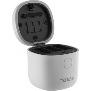 Telesin 3-slot waterproof charger Allin box Telesin for GoPro Hero 9 / Hero 10 + 2 batteries (GP-BTR-905-GY-B)