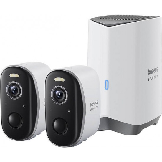 Baseus N1 Plus 2K Outdoor Camera Set (White)