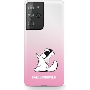 Karl Lagerfeld case for SAMSUNG S21 Ultra KLHCS21LCFNRCPI (Choupette Fun) pink