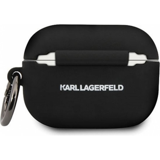 Karl Lagerfeld case for APPLE Airpods Pro KLACAPSILGLBK black