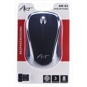 ART wireless computer mouse 2400 dpi AM-92 black