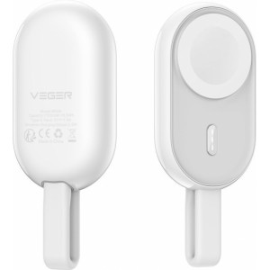 Veger powerbank 1200 mAh for watch compatible with Apple Watch Pomme (W0102) white