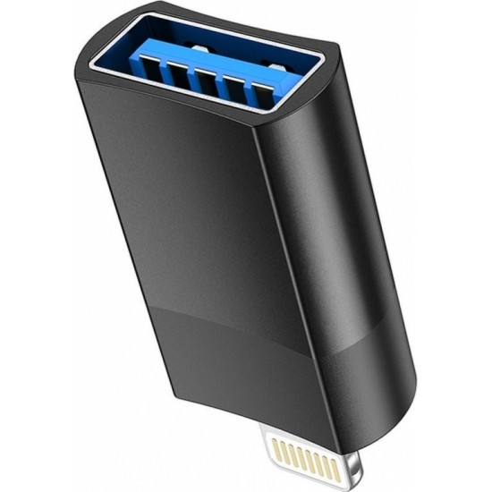 Hoco adaptor OTG from USB A (female) to Lightning 8-pin UA17 black