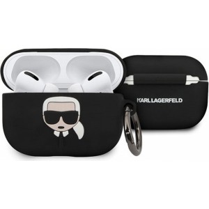 Karl Lagerfeld case for APPLE Airpods Pro KLACAPSILGLBK black