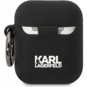 Karl Lagerfeld case for APPLE Airpods 1 / 2 KLA2RUNCHK (3D Sil NFT Choupette) black