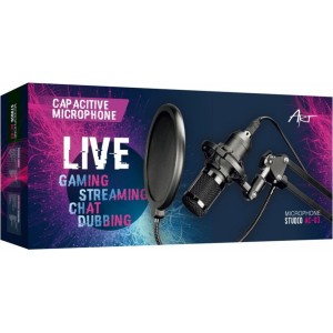 ART condenser microphone on a boom with a diaphragm AC-03 black