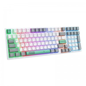 Onikuma G38 98 Keys USB Wired Mechanical Keyboard White