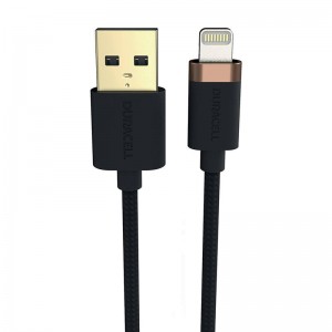 Duracell USB-C cable for Lightning 1m (Black)