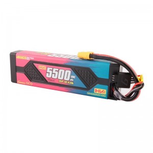 Gens Ace Advanced 5500mAh 7.6V 100C 2S1P HardCase Lipo Battery Pack with XT60