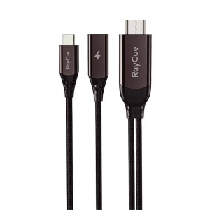 Raycue USB-C to HDMI 2.1 4k30Hz RayCue cable, 2m (black)