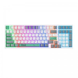 Onikuma G38 98 Keys USB Wired Mechanical Keyboard White