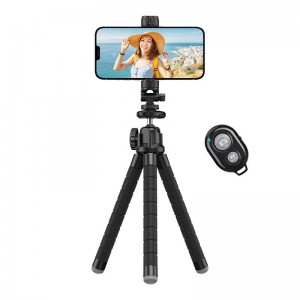 Apexel Octopus flexible tripod APEXEL APL-JJ025 with GoPro adapter (black)