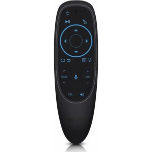 CP G10SPROBTS Universāla pults Smart TV / PC Air Mouse - Bluetooth / Wireless / IR Remote & Gyroscope / LED Melna