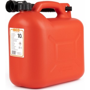 Borg Hico Plastic fuel can 10L, red