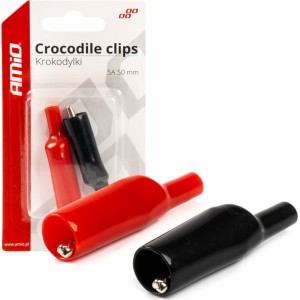 Amio Crocodile clips 2 pcs 5A 50mm