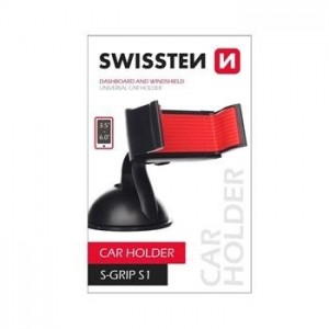 Swissten S-GRIP S1 Premium Универсальный держатель с 360 ротацией на стекло Для устройств 3.5'- 6.0'