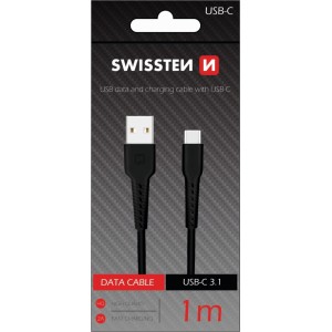 Swissten Basic Universāls Quick Charge 3.1 USB-C Datu un Uzlādes Kabelis 1m