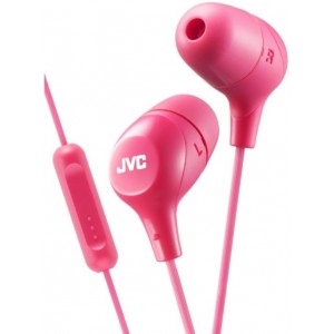 JVC HA-FX38M-P-E Marshmallow Austiņas ar Mikrofonu un vadības pulti Rozā