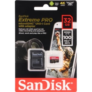 Sandisk MicroSDHC A1 Extreme Pro Atmiņas karte 32GB