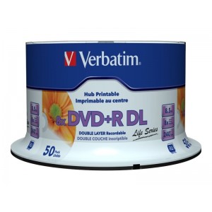 Verbatim 97693  Matricas DVD+R / DL / 8.5 GB / 50gb