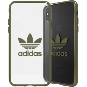 Adidas OR Clear Case Maciņš Apvalks Priekš Apple iPhone X / XS Zaļš