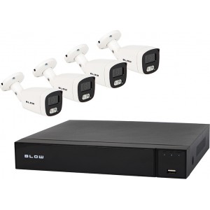 PRL Zestaw monitoringu PoE BLOW 4x8MP 2TB