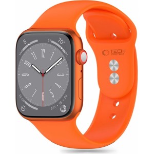 Tech-Protect Pasek Tech-Protect Silicone do Apple Watch 4 / 5 / 6 / 7 / 8 / 9 / SE (38 / 40 / 41 mm) - pomarańczowy