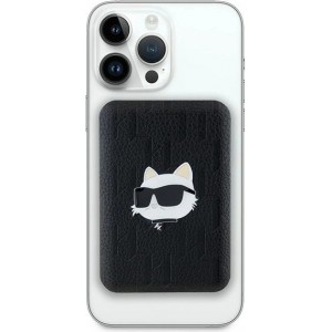 Karl Lagerfeld Powerbank inductive KLPB5FPGKSCHHK 16W 5000mAh black/black Choupette Head Pin MagSafe