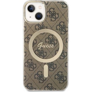 Guess 4G MagSafe case for iPhone 15 / 14 / 13 - brown