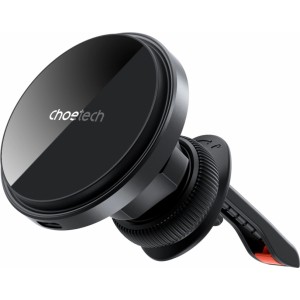 Choetech T204-F magnetic car holder with 15W wireless charging - black