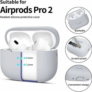 Tech-Protect Silicone Case for Apple AirPods Pro 1 / 2 - Gray