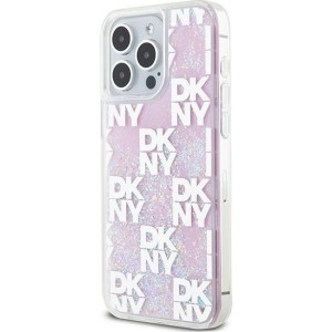 Dkny Etui DKNY Liquid Glitter Multilogo na iPhone 15 Pro Max - różowe