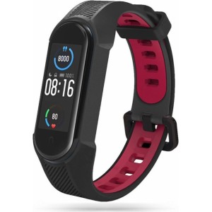 Tech-Protect Armor strap for Xiaomi Mi Smart Band 5 / 6 / 7 / NFC - black and red