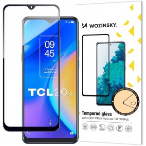 Wozinsky Full Glue Tempered Glass Tempered Glass for TCL 20 SE 9H Full Screen with Black Frame (universal)