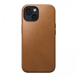 None Nomad Modern Leather case for iPhone 15 6,1" english tan