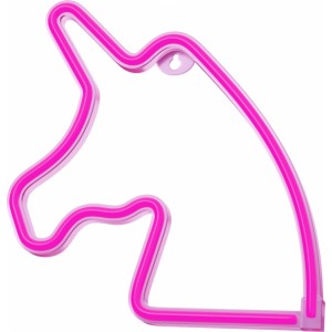 None Neon LED Light UNICORN pink Bat + USB FLNE01 Forever Light