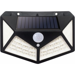 Telforceone SUNARI Solar Lamp LED FLS-65 100*SMD PIR 6W 480lm 6000K 1200mAh Li-Ion Forever Light