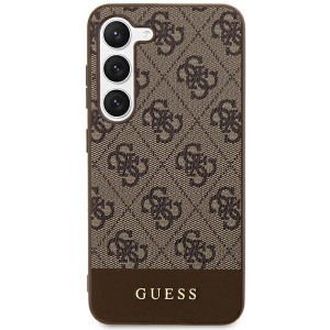 None Guess case for Samsung Galaxy S24 Plus S926 GUHCS24MG4GLBR hardcase 4G Stripe Collection brown