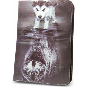 None Universal case Little Wolf for tablet 9-10``