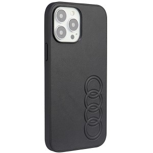 None Audi case for iPhone 13 Pro Max 6,7" AU-TPUPCIP13PM-TT/D1-BK black hardcase Synthetic Leather