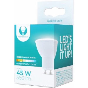 Telforceone LED Bulb GU10 7W 230V 3000K 560lm Forever Light