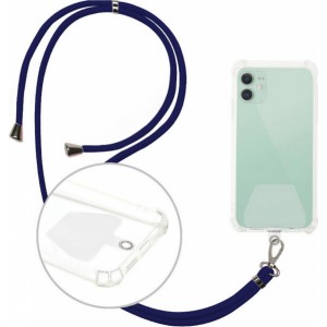 None Universal neck strap for phones navy blue