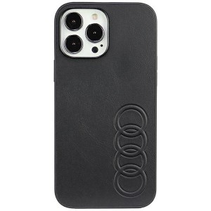 None Audi case for iPhone 13 Pro Max 6,7" AU-TPUPCIP13PM-TT/D1-BK black hardcase Synthetic Leather