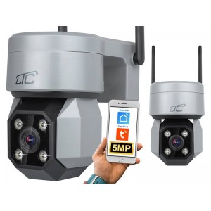 LTC Internet Rotary Exterior Camera IP socket E27 IP65 PTZ 5Mpix 230V SMART LTC VISION