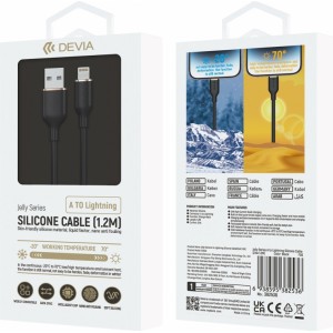 Devia cable Jelly EC630 USB - Lightning 1,2 m 2,4A black